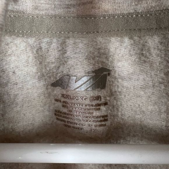 Avia cropped sweatshirt cowl neck neutral dolman sleeves XXL - Picture 4 of 5